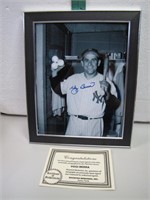 Yogi Berra 8 x 10 Framed Signed Photo
