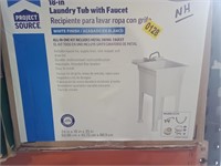 Project Source 18" Laundry Tub With Faucet