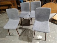 4 Gray Fabric Chairs