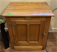 White Clad Oak end table 16”X22”X24”