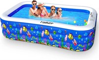 *96x57x21" Taiker Inflatable Swimming Kiddie Pool