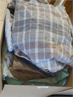 Large box of blankets