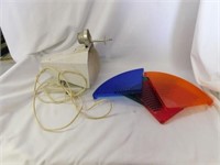 Vintage spinning color wheel light