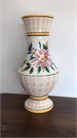 Large West Germany hand painted vase. Stands 18’’