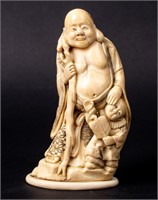 Antique Carved Ivory Asian Figure