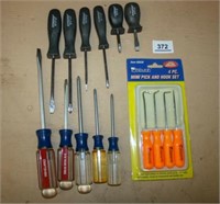 Screwdriver sets; Mini Pick and Hook Set