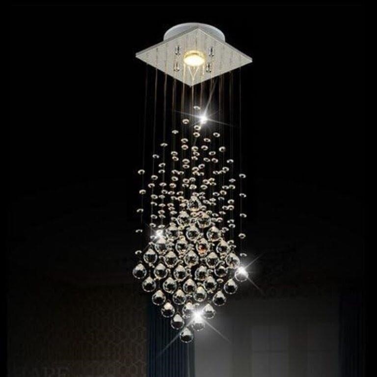 *NEW*$95 1-Light Crystal Rain Drop Chandelier