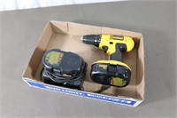 Dewalt 18v Drill With Charger And 2 Batteries