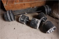 Workout Weights, Concrete Dumbbells