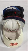 10 vintage snap back trucker hats & visor