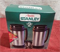 NIB 2 Stanley Stainless Steel Insulated 16oz Mugs