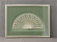 Framed Victorian Ladies Hand Fan