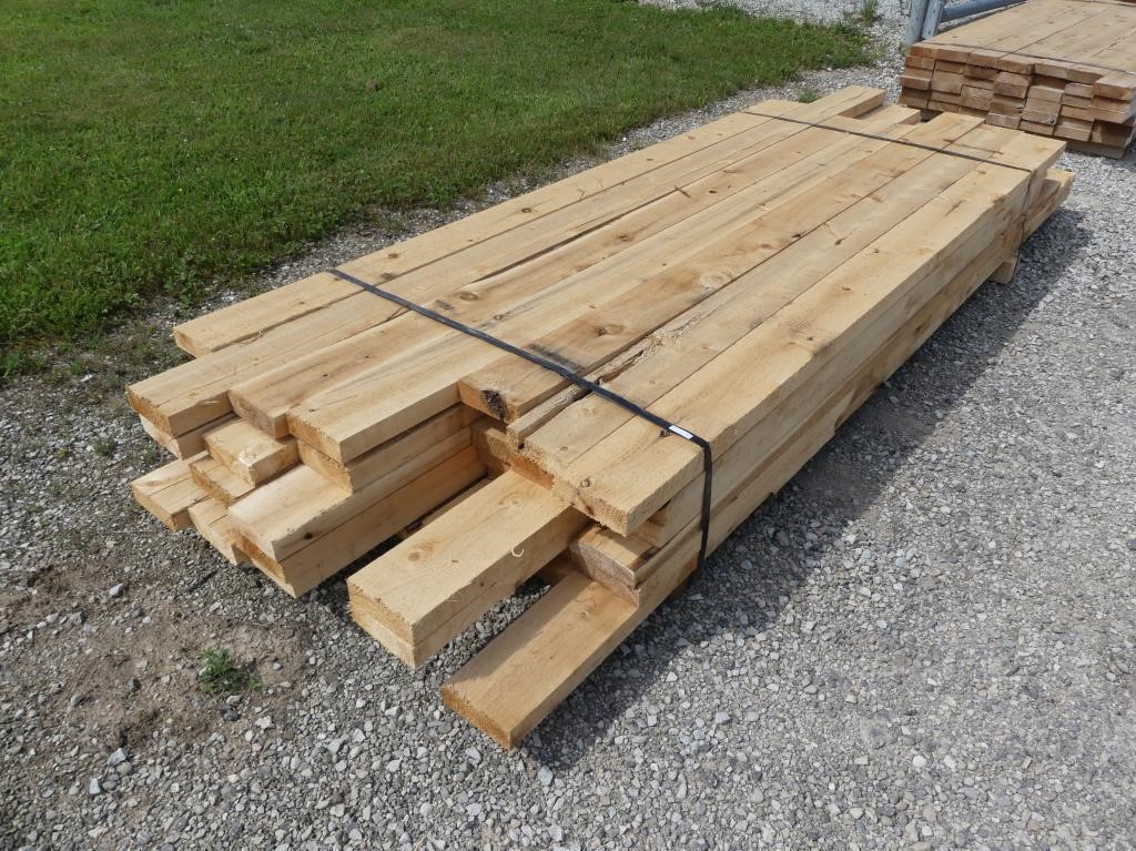 42 PCS. 2" x 6" x 8'-10' ROUGH CUT WHITE CEDAR