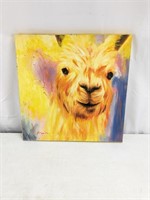 Jazzy Llama Canvass Wall Art by Johnson