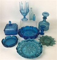 Vintage Blue Glassware
