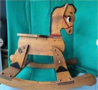 Vintage Rocking Horse 31” long