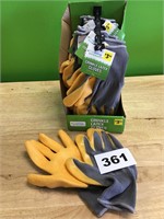 Crinkle Latex Gardening Gloves lot of 11