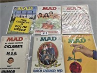 Vintage Mad Magazines 6 issue lot