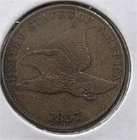 1857 Flying Eagle Cent XF