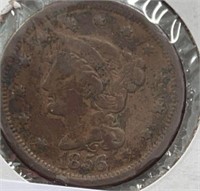 1856 Large Cent F