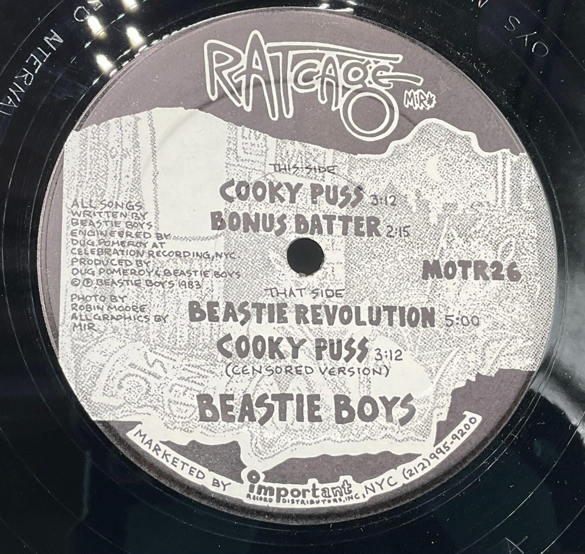 1983 OG Beastie Boys "Cooky Puss" 12" Vinyl Single