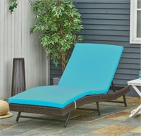 Outsunny Outdoor Wicker Chaise Lounge Chair, "S" e