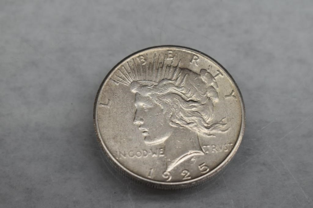 1925-S Peace Dollar -90% Silver Coin