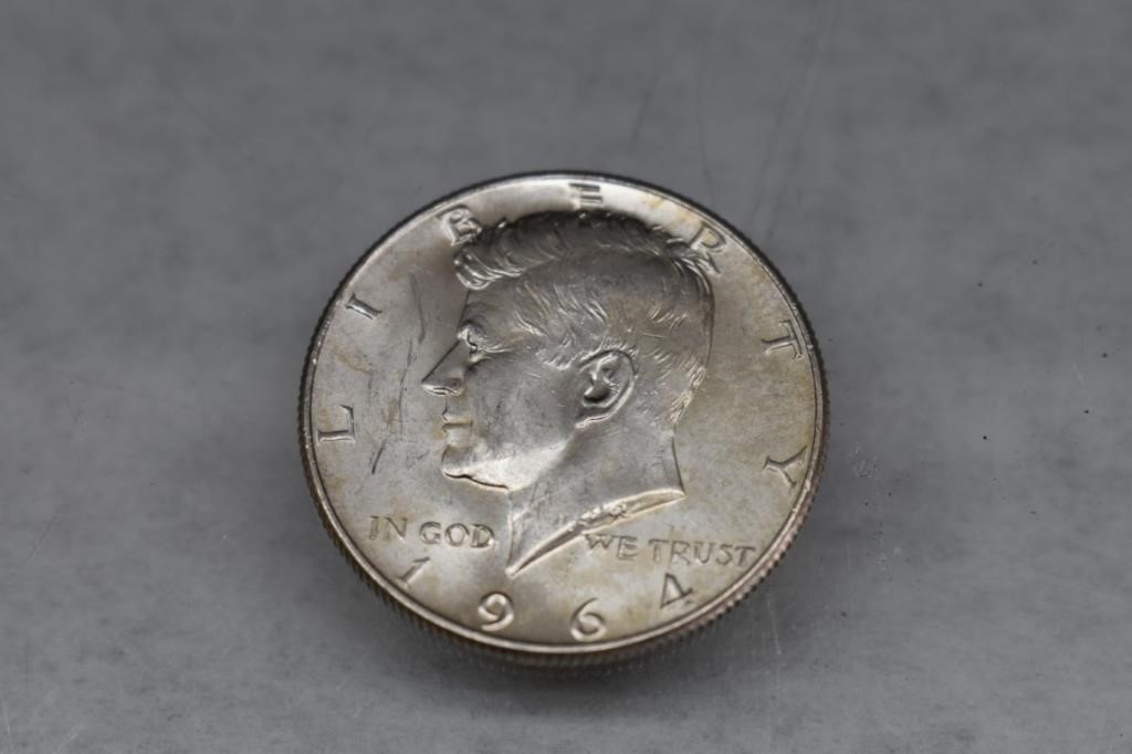 1964-D Kennedy Half -90% Silver Coin