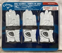 Callaway Left Handed Golf Gloves Medium