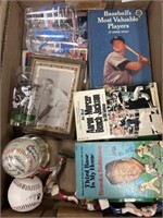 Vtg. Baseball Collectibles- Books, Baseballs, etc.