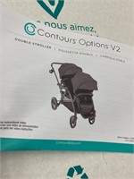 Contours options V2 double stroller- black