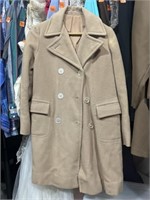 Tan dress coat. Size medium