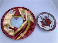 (2) Decorative Holiday Plates