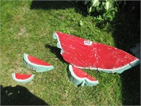 Wooden Watermelon Slices "Garden Art"