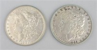 1881 & 1889 90% Silver Morgan Dollars.