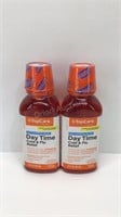 2 Bottles Day Time Cold and Flu Relief Liquid