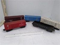 Lionel Assorted Boxcar 3 & Gondola