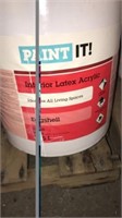 pail of paint interior latex acrylic