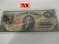 US SERIES 1917 $1.00 BILL. FR39.SIGNED SPEELMAN