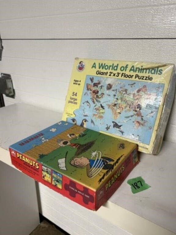 Puzzes - World of Animals 54pc / Peanuts 63pc