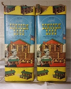 Original Lincoln Logs - 2 Boxes