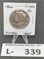 Silver 1966 Kennedy Half Dollar
