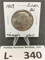 Silver 1967 Kennedy Half Dollar