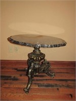 Marble Top Occasional Table  25.5" x 24"