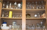 Kitchen Cabinet lot: Stemware +