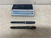 (2) Fountain Pens & Cross Pen Eversharp Set