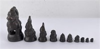 Myanmar Burma Bronze Opium Weights