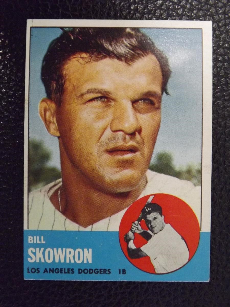 1963 TOPPS #180 BILL SKOWRON DODGERS VINTAGE