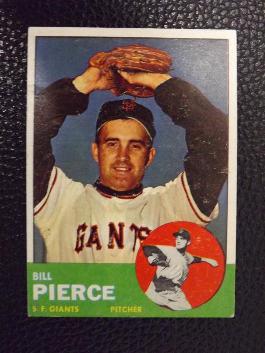 1963 TOPPS #50 BILLY PIERCE SF GIANTS VINTAGE