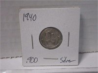 1940 Mercury silver dime